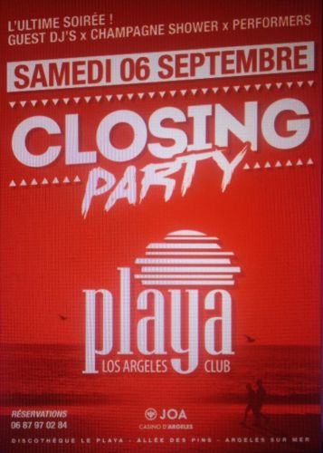 Closing party @ Le Playa