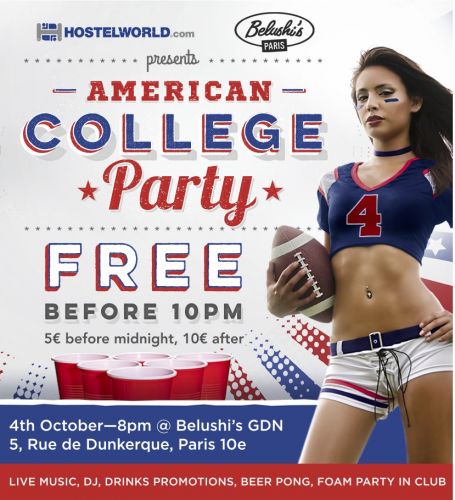 American College Party with Hostelworld.com