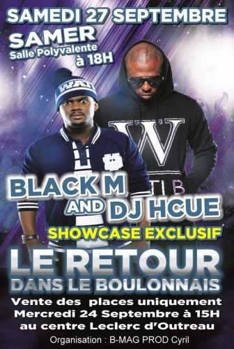 BLACK M en concert à SAMER