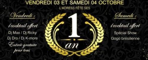 1an de l’adress