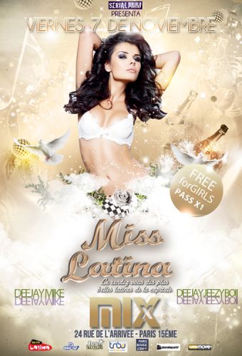 Miss Latina – entrée gratuite  @Mix Club