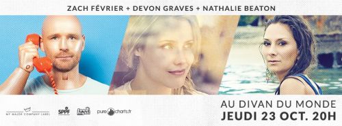Concert Zach Fevrier- Devon Graves- Nathalie Beaton