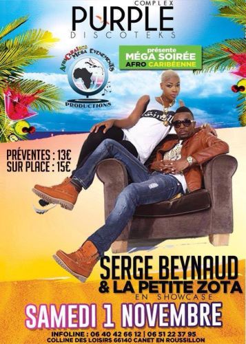 soirée afro-caribéenne – serge beynaud & la petite zota en showcase