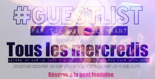 #GUESTLIST par The Pink Elephant