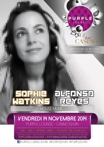 Sophie Watkins & Alfonso Reyes @ Purple Casino Evian