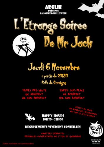 l’étrange soirée DE MR JACK