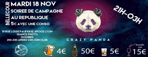 SOIREE CAMPAGNE BDE CRAZY PANDA