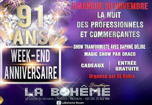 91 ans ANNIVERSAIRE BOHEME