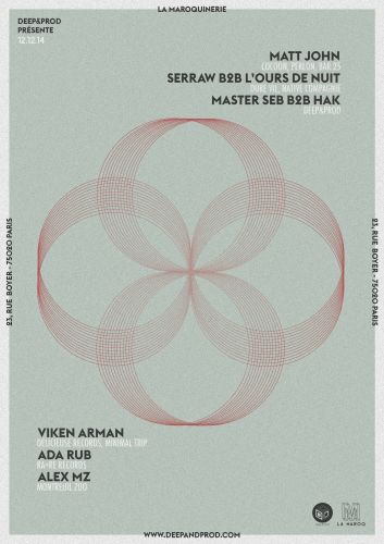 MATT JOHN – MASTER SEB b2b HAK – VIKEN  ARMAN – ADA RUB – ALEX MZ – L’OURS DE NUIT b2b SERRAW