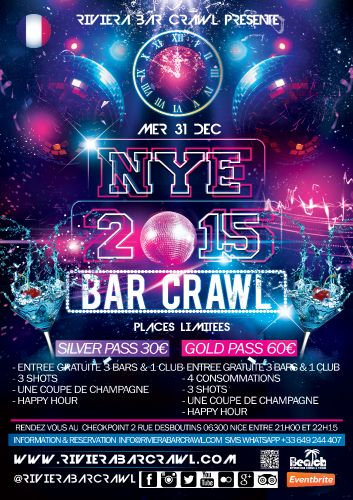 Soirée Nouvel an 2015 Spécial Bar Crawl