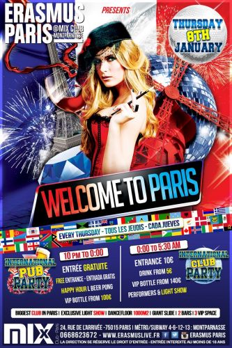 Erasmus Paris : Welcome to Paris
