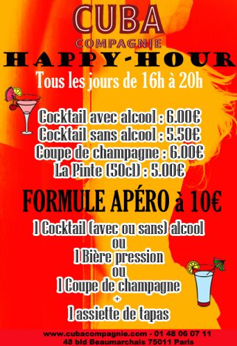 Happy-hours au cuba compagnie