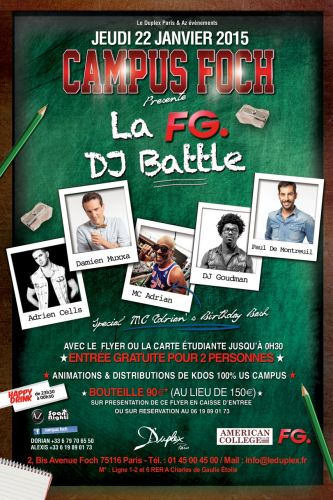 CAMPUS FOCH – LA FG DJ BATTLE