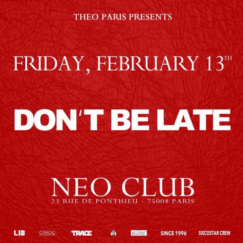 Don’t Be Late by Theo Paris