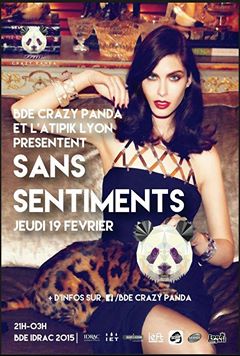 BDE Crazy Panda présente SANS SENTIMENTS