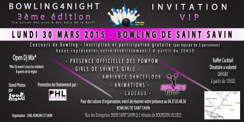 BOWLING4NIGHT 3ème Edition : photocall