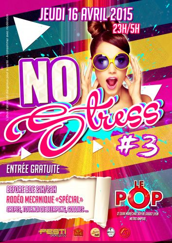 NO STRESS#3 – Entrée gratuite! : partie 1 (21h-23h)