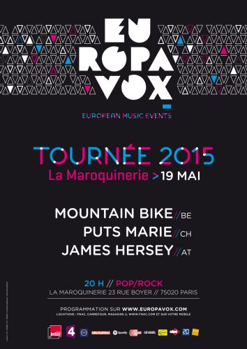 SOIREE EUROPAVOX : MOUNTAIN BIKE + PUTS MARIE + JAMES HERSEY