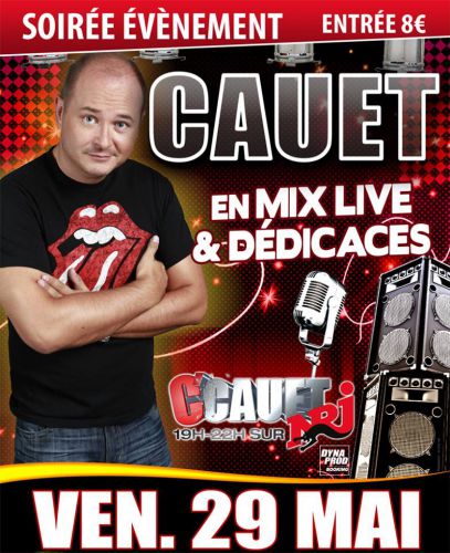 Cauet en mix live et dédicaces