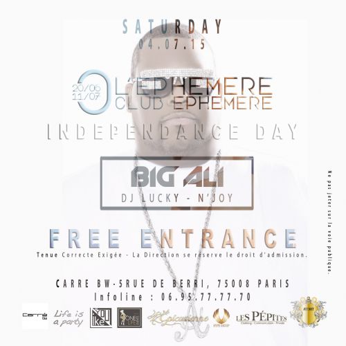 CLUB ÉPHÉMÈRE CHAMPS ELYSEES LINE UP GENERAL