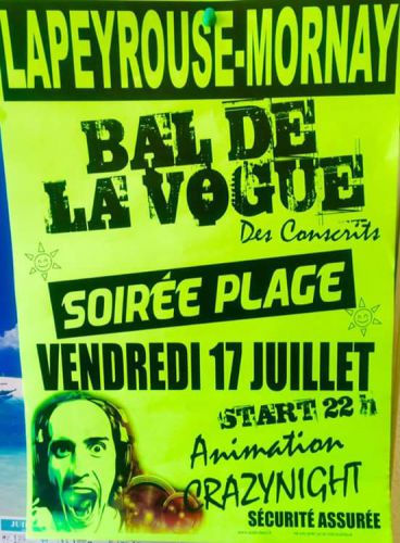 Grand bal des conscrits de lapeyrouse-mornay
