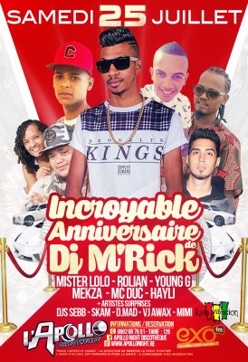 L’incroyable anniversaire de Dj M’Rick