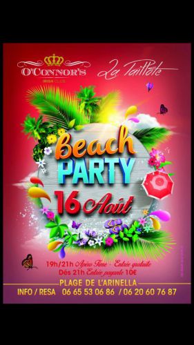 BEACH PARTY EP4 Organisé par O’Connors Bastia & la paillotte