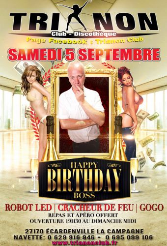 “HAPPY BIRTHDAY BOSS”