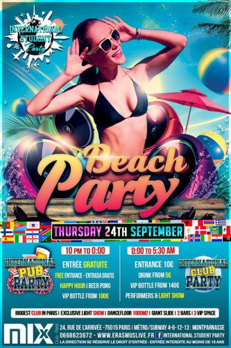 INTERNATIONAL STUDENT PARTY – Beach Party