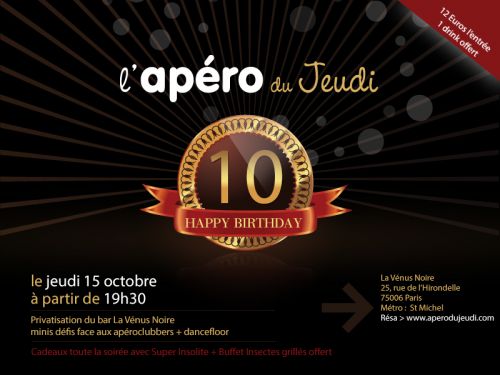 Les 10 ans de l’Apéro du Jeudi