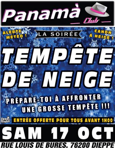 SOIRÉE TEMPÊTE DE NEIGE
