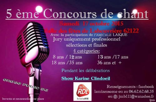 5ème concours de chant à Labeuvrière