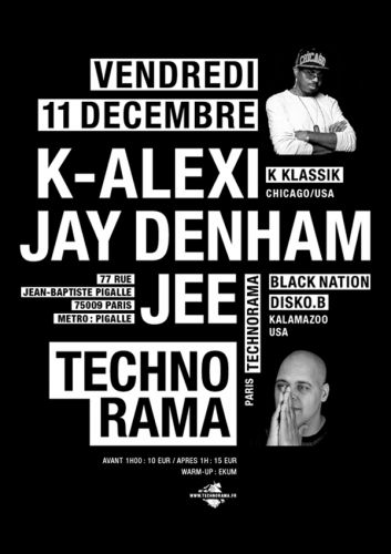 TECHNORAMA w/ K-ALEXI, JAY DENHAM, DJ JEE