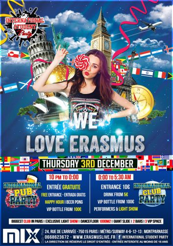 International Student Party – We love Erasmus
