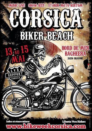 Corsica Biker Beach 2016 Organisé par Liberta Vox Riders MC Corsica au Bagheera Village de Va