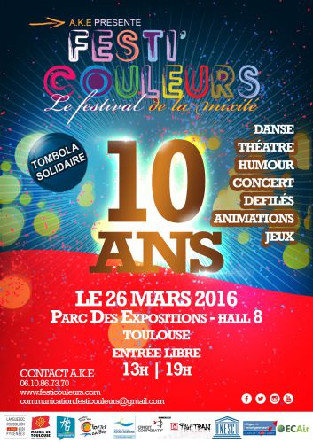 FESTI’COULEURS LES 10 ANS ! LE FESTIVAL DE LA MIXITE