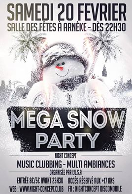 Grosse Soirée TEMPETE DE NEIGE à Arnéke