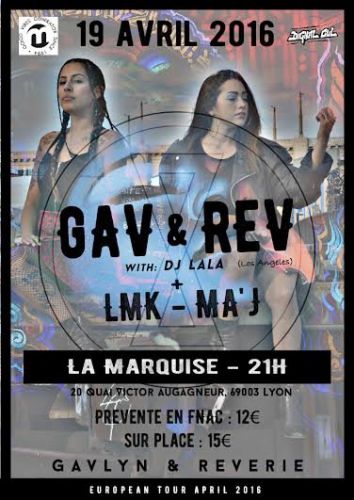 Soirée hip hop Lady Touch: GAVLYN + REVERIE guest LMK + MA’J