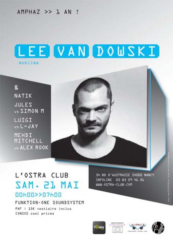 AMPHAZ présente LEE VAN DOWSKI @ L’Ostra Club