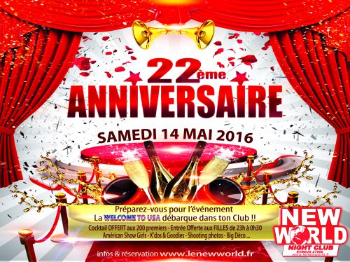 22ème ANNIVERSAIRE @NEW WORLD