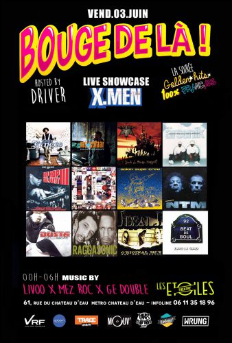 BOUGE DE LA feat X-men Vend 03 Juin aux ETOILES