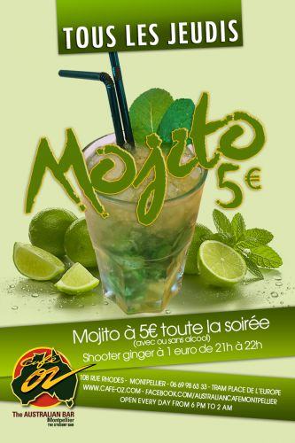 Le jeudi c’est Mojito ! + CBS2 Party