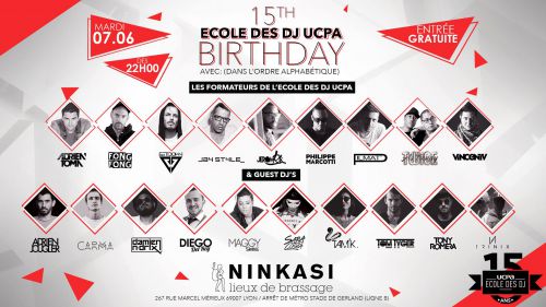 15th Ecole des DJ UCPA Birthday