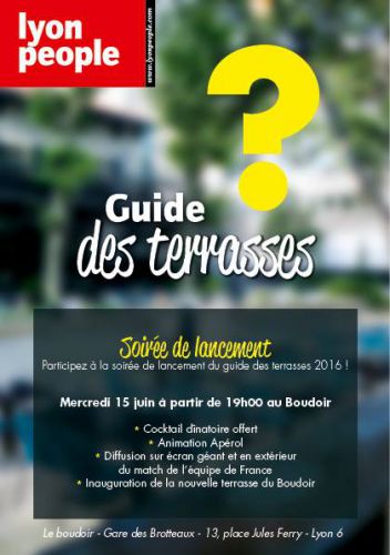 Guide des Terrasses 2016 // Soirée de lancement