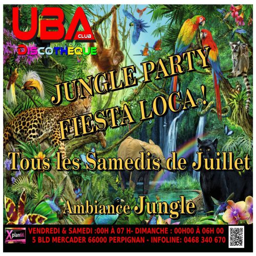 Soirée jungle party@l’Uba Club