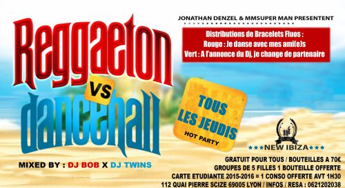 REGGAETON VS DANCEHALL @New Ibiza – TOUS LES JEUDIS