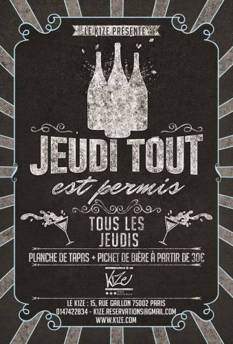 JEUDI TOUT EST PERMIS