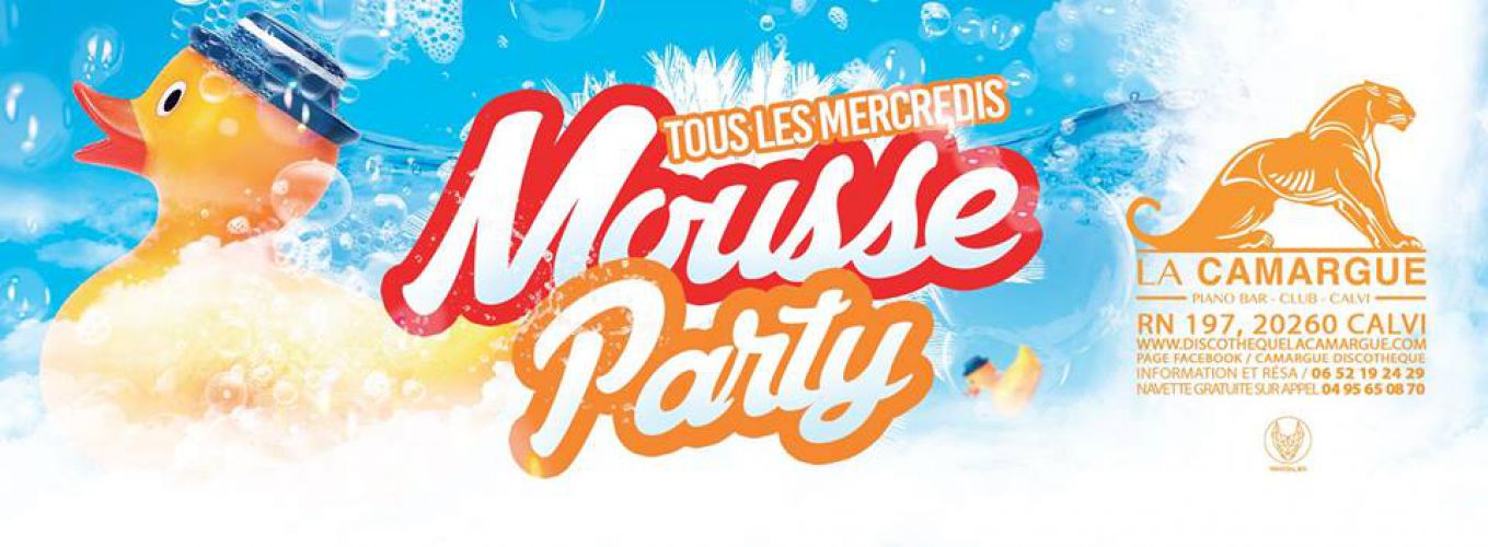 Welcome to the mousse party ????????@ La Camargue Discothèque – Calvi