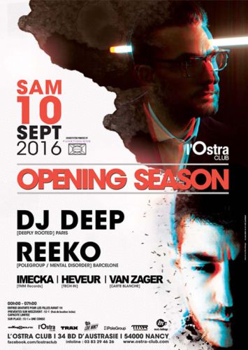 OPENING NEW SEASON OSTRA CLUB w/ DJ DEEP + REEKO