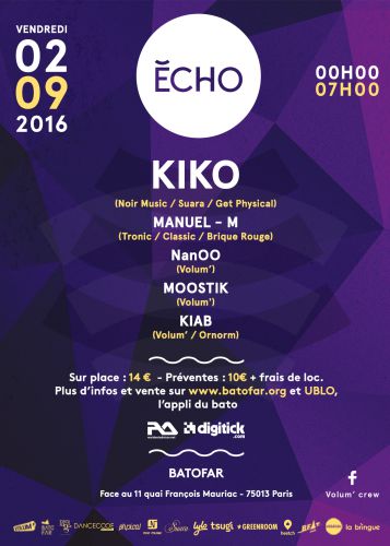 « ECHO” W/ Kiko & Manuel M’ live
